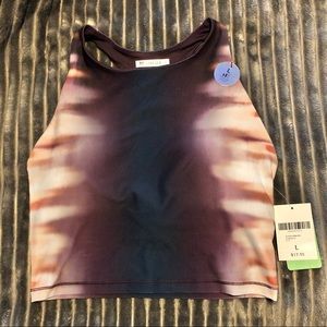 F21 Purple High Neck Padded Sports Tank Top
